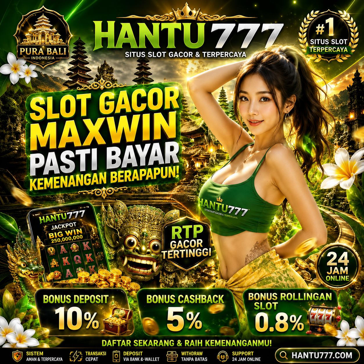 HANTU777 SITUS ~ Bandar Judi Online Resmi Terbaik Dengan Minimal Deposit 5k Via Qris